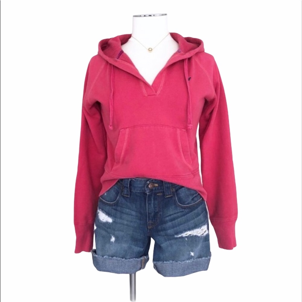 American Eagle Outfitters Red Pullover Hoodie